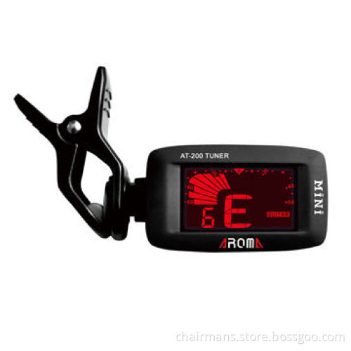 Clip-on Guitar Tuner for Guitar Bass, LCD Display